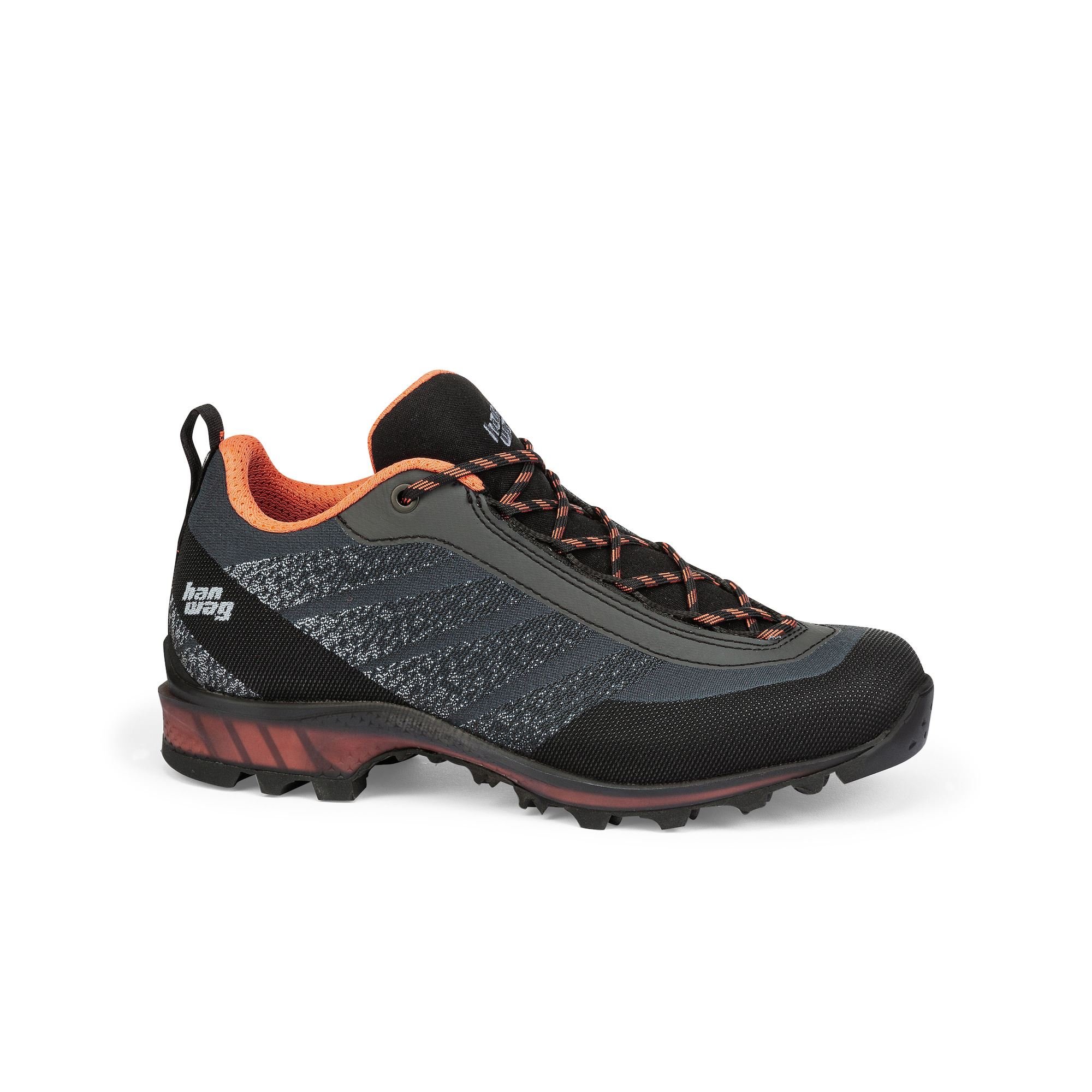 Hanwag Women's Ferrata Light Low Mountaineering Shoes Deep Grey/Orange SMVKT4876